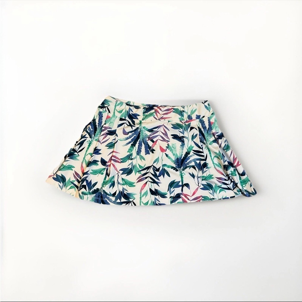 Tommy Bahama Skort Skirt Women’s XL White Green Flounce Golf Tennis Pickleball